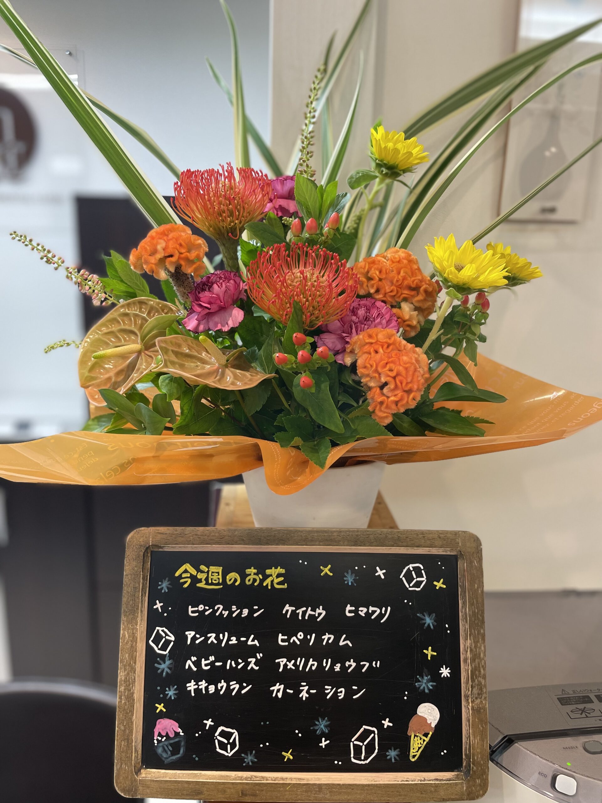 今週(7月22日〜)のお花